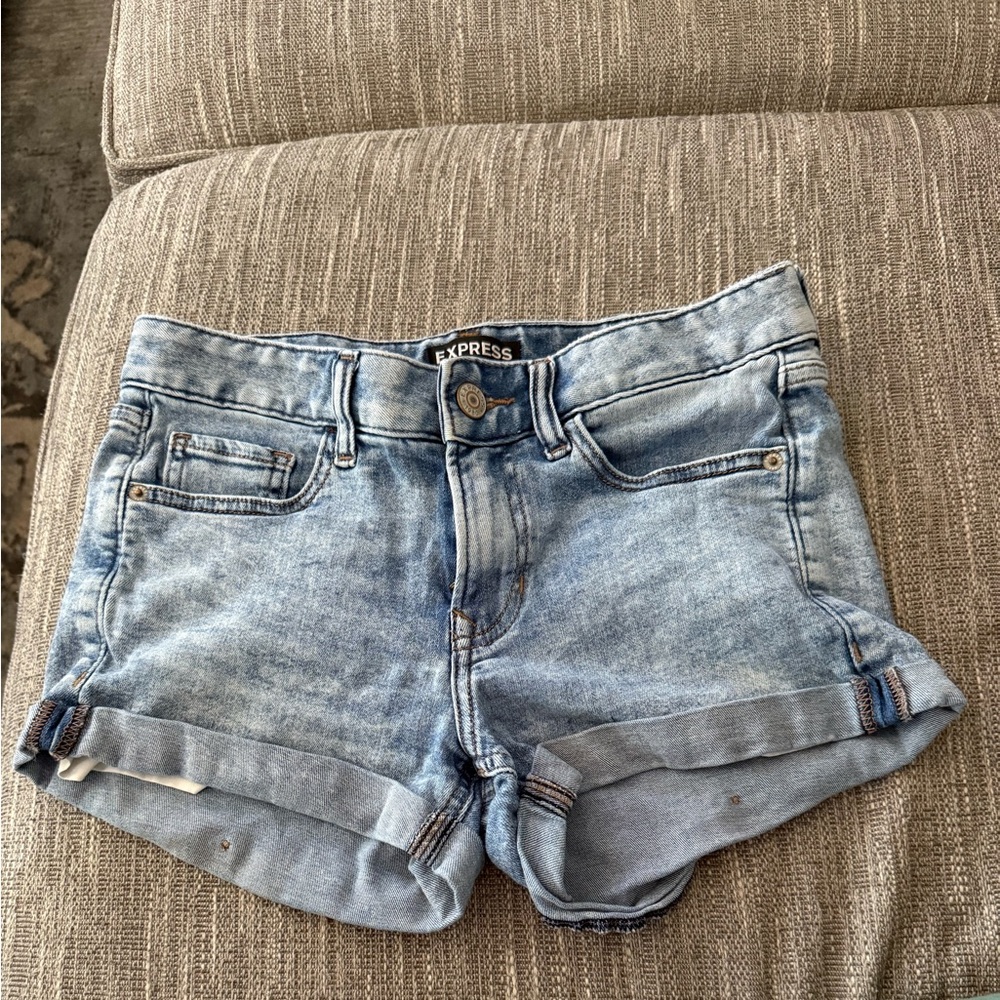 Express Low Rise Shortie Shorts